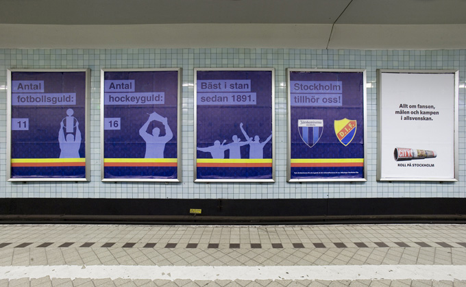 Stockholm City – Supportrarnas egna affischer