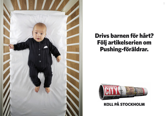 Tidningen Stockholm City – Drivs barnen för hårt? Följ artikelserien om Pushing-föräldrar.
